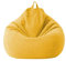QIROG Bohnenbeutel abdecken Lazy-Sofa-Sessel Beatpack-Schutzhülle Sack für Erwachsene und Kinder japanische Tatami-Stoff Wohnkultur-Yellow_100X120cm