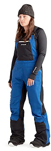 Dakine Womens Stoker Gore-Tex 3-Layer Ski/Snowboard Bibs, Ultramarine Blue, Small