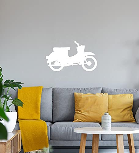 Simson Schwalbe - Adesivo da parete, 77 x 45 cm, colore: Bianco