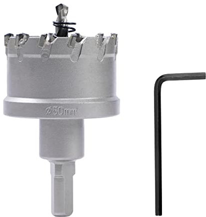 Dribotway Bi-Metall Lochsäge 50mm Hartmetall Heavy Duty Industrial Grade Edelstahl Lochschneider für Mental Wood Edelstahl Kunststoff Kupfer