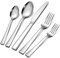 Besteck Set, Herogo 20-teilig Edelstahl Besteckset für 4 Personen, Silber Messer Gabel Löffel Set, Poliert Essbesteckset für Familie/Party/Restaurant, Rostfrei & Spülmaschinenfest