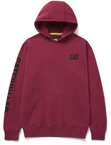 CAT Caterpillar Banner Hoodie Adults Pink 4x Extra Large Mens
