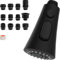 Hibbent Tête de Douchette de Remplacement pour Robinet de Cuisine, 3 Fonctions avec 9 Adaptateurs, Compatibles avec les Robinets G1/2, Noir Mat