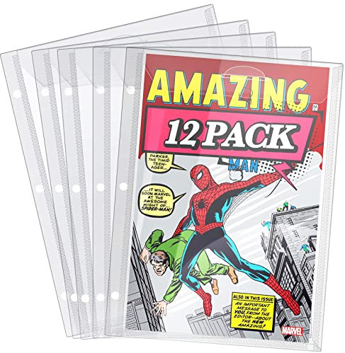 Comic Book Taschen, Binder Hüllen für Comic Books, 12 Pack Comics Protector Bags