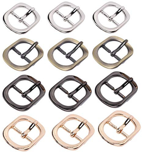 EXCEART Lederriemen 12-Teilige Schieberegler Verschiedene Bastelbänder -Metallband DIY-Gürtel Hund Tri-Glide-Anwendungen für Center Marine Mens Wallets Mens Wallets Mens Wallets