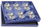 SILBERKANNE Serviettenringe Faden oval 3x2x1cm 6er Satz Premium Silber Plated edel versilbert in Top Verarbeitung. Fertig zum verschenken mit schicker Geschenkverpackung