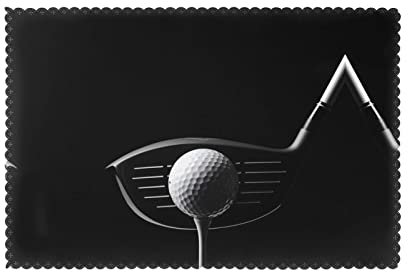 Golf Fitness öldichte und wärmeisolierende Esstellermatte (6-teiliges Set) Tischmatte waschbar Geschirrmatte