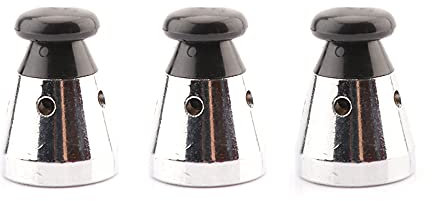 3 Pcs Metal Plastic Replacement Valve Universal Cooker Jigger Valve Relief Jigger Valve for Pressure Cooker