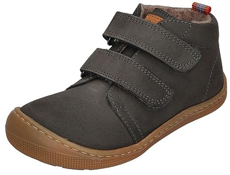 Koel Lauflernschuh Barfußschuhe Don Hydro Leder wasserabweisend Grau, Schuhgröße:EUR 22