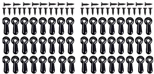ZOMTTAR Bilderrahmen-Drehknopf-Verschlüsse, 200 Stück Bilderrahmen-Halteklammern, Hardware-Clips