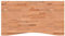 vidaXL Piano per Scrivania 110x(55-60) x2,5 cm Legno Massello di Faggio