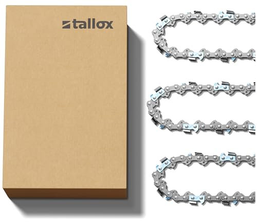 3 tallox Sägeketten 3/8 1,6 mm 56 TG 37 cm Schwert Vollmeißel Version 2024 kompatibel mit Stihl
