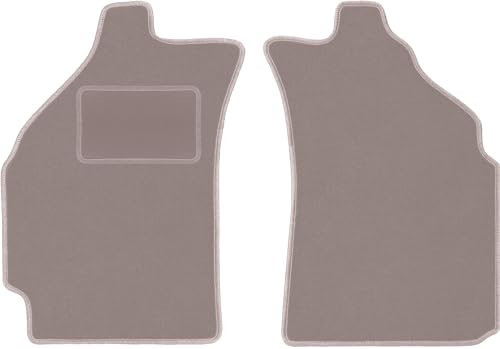 Wielganizator Automatte – Passend für Chevrolet Matiz Schrägheck 2004-2009 – Velours – Autozubehör - Praktische Fußmatte Auto – 2-teilig - beige