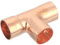QUARKZMAN 1 Pezzo 18mm Raccordo a T in Rame Raccordo a Forma di T con Connessione a Saldare per Impianti Idraulici, 54,5x37mm
