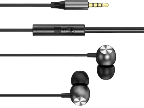 Streysisl Wired Earphones with Speaker, Wired Type C Earbuds, Type C Stereo Earbuds with Heavy Bass | HiFi Sound Effect Sport Earbuds for Cell Phone, Tablet,