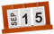 Gogogmee Holz Vintage Tischkalender Dauerhafte Holz Flip-kalender Für Zuhause Büro Kreatives Design Einfaches Datum Ändern Praktische Holzdekoration Rustikaler Stil