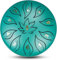 Steel Tongue Drum für Anfänger Erwachsene Kinder, 6 Zoll 11 Töne Percussion Instrument Handpan Drum Kit mit Drum Mallets Tragetasche Musikbuch Tank Drum für Geistheilung Yoga (Grün)
