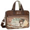 Anekke - Bolsa portadocumentos para mujer, color marrón, marrón, 40 x 30 x 9 cm