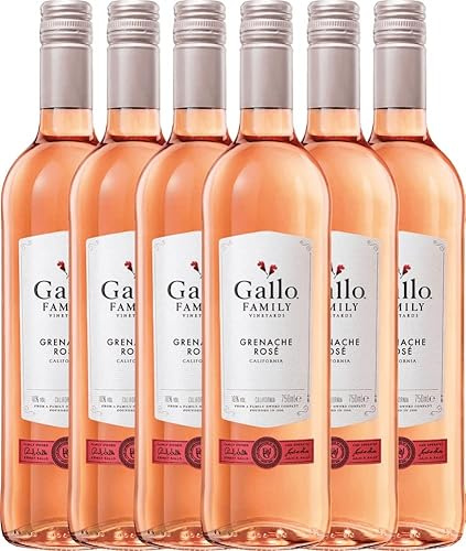 Grenache Rosé Gallo Family Roséwein 6 x 0,75l VINELLO - 6 x Weinpaket inkl. kostenlosem VINELLO.weinausgießer