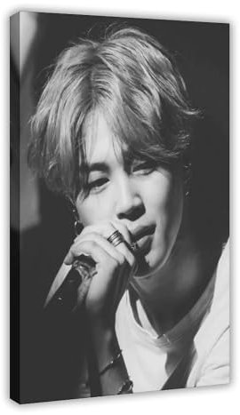 RYHEW Kpop Poster BTS JiMin Poster (3) Leinwand Poster Schlafzimmer Dekor Landschaft Büro Zimmer Dekor Geschenk 30 x 45 cm