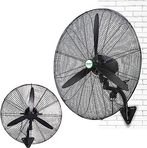 High Power High-Velocity Industrial Wall Mounted Fan with 120° Oscillation and Aluminum Leaf - Commercial 3-speed Fan for Low Noise and Adjustable Tilt (Size : 78cm/30in)
