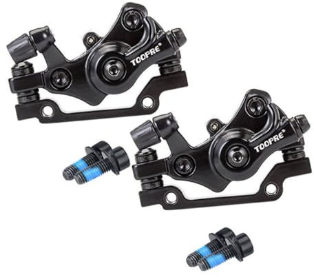 WOONEKY 2sets Aluminum Alloy Disc Brake for Mountain Bike Mechanical Caliper Easy Installation Strong Braking Force Fit for Road Cycling