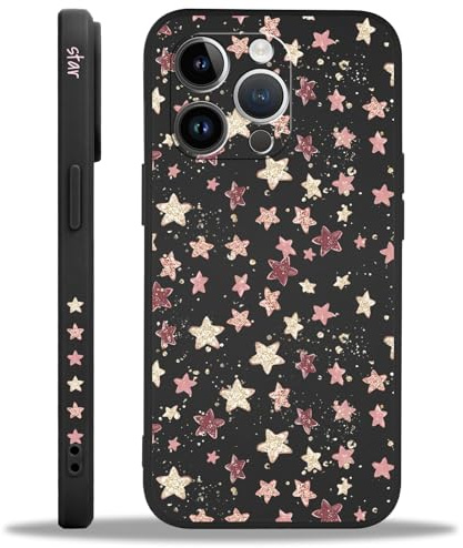 Yoedge Handyhülle für iPhone 11 Pro Hülle, Aesthetic Stern Star Bumt Muster Niedlich Design Mädchen Frauen Cover, Weich Silikon Stoßfest Bumper Case Kratzfest Schutzhülle für iPhone 11 Pro 5,8,Rosa