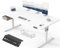 Devoko Höhenverstellbarer Schreibtisch Elektrischer, 180x80cm, Schreibtisch mit Schubladen, USB-A Ladeanschluss, Computertisch mit Kabel Management Tray, Standing Desk mit 3 Memory Funktion Weiß