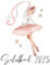 Schulkind 2025 Bügelbilder Set Textilien, zum aufbügeln, Fee, Ballerina, Meerjungfrau, Pferd, Einhorn, Bügelbild Schultüte, Erster Schultag Einschulung (Ballerina Wolkenrock)
