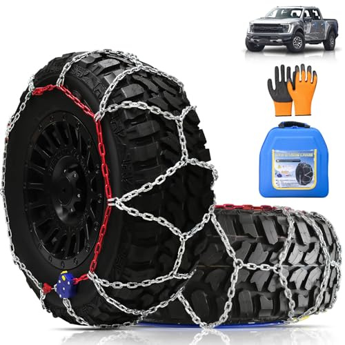 AutoChoice AutoFixing Schneeketten für SUV-Pickup-Trucks, einfache Installation, 2er-Set (HYR-B)