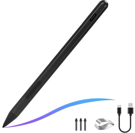 LICAEVEY Active Stylus Pen Fit for ProArt 16 13, ROG Zephyrus Duo 16, Zenbook 13 Flip OLED, Vivobook S 14 Flip Laptops - MPP 2.0 Palm Rejection Stylus (Black)