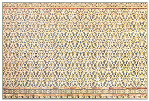 Wallario Küchenrückwand selbstklebend 90 x 60 cm, Motiv: Gotisch gemusterte Fliesen | Spritzschutz abwischbar & pflegeleicht