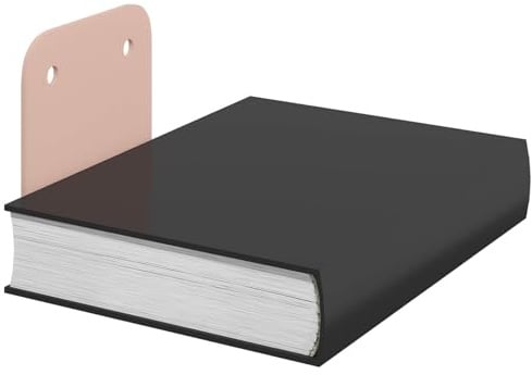 vidaXL Schwebendes Regal mit Regal 4 pcs Rosa 6 x 10,8 x 6,6 cm, Rechteckiges Wandregal, minimalistisches Design, schwebende Aufbewahrung, platzsparender Stahl, stylische Deko