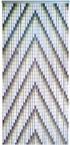 EMPOTEC PZ 1 Tenda Struttura a Piastrine in Plastica per Porte e Finestre da Esternmo Anti Mosche, Zanzare, Insetti, Tende a Caduta Libera Colori e Temi Assortiti (SPINA PESCE, 100X220)