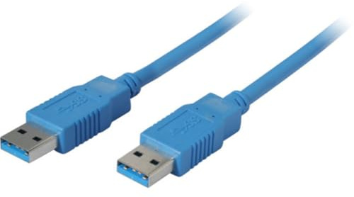 S/CONN maximum connectivity USB Kabel, USB 3.0 Datenkabel, Typ A Stecker auf Typ A Stecker, blau, 0,5m, 5000 Mbit/s, verzinntes Kupfer