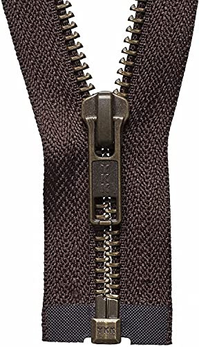 YKK Open Ended Zip, No. 570 Brown, 76 cm Length