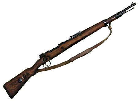 Deutscher Deko Karabiner 98 K Mauser mit Ledergurt 1935 WWII