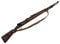 Deutscher Deko Karabiner 98 K Mauser mit Ledergurt 1935 WWII