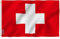 Anley Fly Breeze Bandera Suiza de 3x5 pies - Color Vivo y Resistente a la decoloración UV - Encabezado de Lona y Doble Costura - Banderas suizas Poliéster con Arandelas de latón 3 X 5 pies