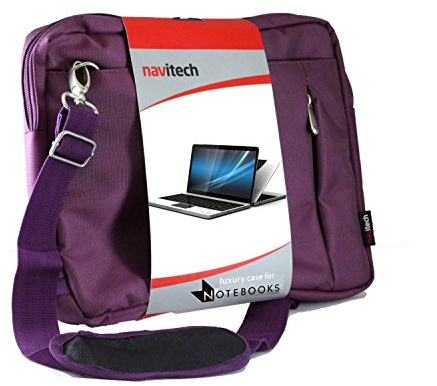 Navitech Sacoche de Transport Besace antichocs Compatible avec Ordinateur Portable ou tablettes tactiles NEC Lavie Hybrid Zero 11.6 (Violet)