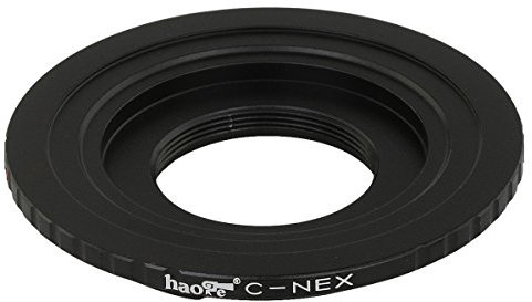 Haoge Lens Mount Adapter for C Mount CCTV TV Movie Lens to Sony E-mount NEX Camera such as NEX-3, NEX-5, NEX-5N, NEX-7, NEX-7N, NEX-C3, NEX-F3, a6300, a6000, a5000, a3500, a3000, NEX-VG10, VG20