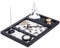 Zen Garden Buddha Kerzenhalter Räucherstäbchenhalter Meditation Geschenkset Yin Yang Meditation weißer Sand und dekorative Steine (Zen Buddha)