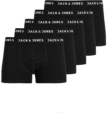JACK & JONES Herren 5er Pack Boxershorts Mix Unterwäsche Mehrpack,5er Pack Jachuey Ohne Wäschesack,XXL