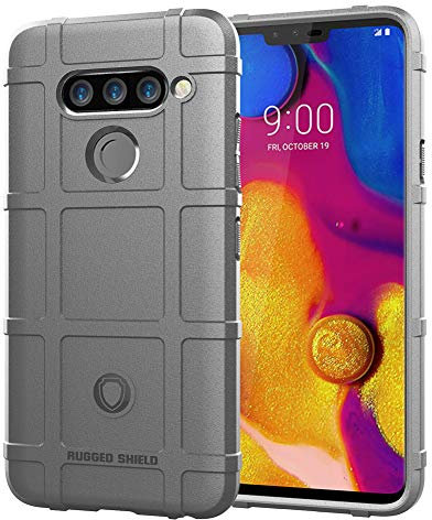 XMTON LG V40 ThinQ 6.4 Coque,Souple Silicium TPU Bumper Case Air Cushion Shock-Absorption Anti-Rayures Housse de Protective Coque pour LG V40 ThinQ Smartphone (Gris)