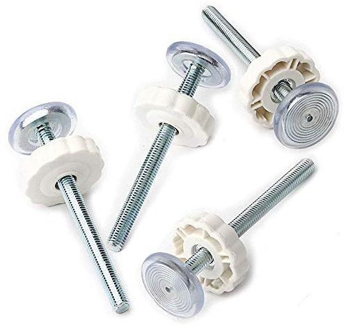 Druckmontierte Babygitter, Gewindespindelstangen, 4 Spindelschrauben, Set für Treppenschutz, Hundegitter