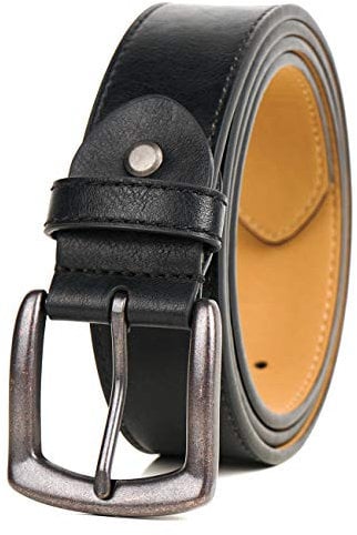 LABMGW Herren Gürtel Groß Und Hoch Normale Größe 91,44 cm-239,84 cm, Schwarz (B), 170 cm (Taille:59/63)