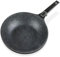 GSW 167826 Easy Click Wokpfanne mit abnehmbarem Griff, Aluminium, schwarz - ⌀28 cm