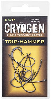 ESP Cryogen Trig Hammer Barbless Carp Hooks: 5