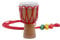 HEALLILY Afrikanische Trommel Halskette Holz Mini Djembe Percussion Anhänger Hand Trommel Bongo Instrument Geburtstag Geschenk Rote Linie