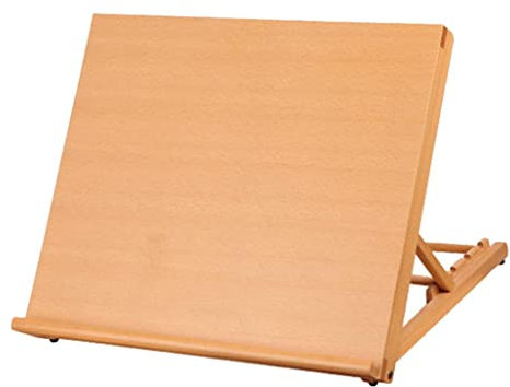 F Fityle Holz Tisch Staffelei Skizzenbrett Zeichenbrett Tischstaffelei Display Halter Stand Schreibtisch Staffelei, Holz, 49x44x42cm